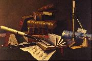 William Michael Harnett Music and Literature oil painting on canvas